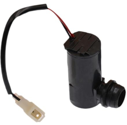 Okiyakusama Generischer elektrischer Scheibenwischermotor, Frontwaschpumpe, Bequeme Installation, hochwertiger Ersatz für Auto-Wischermotor, mit 24V
