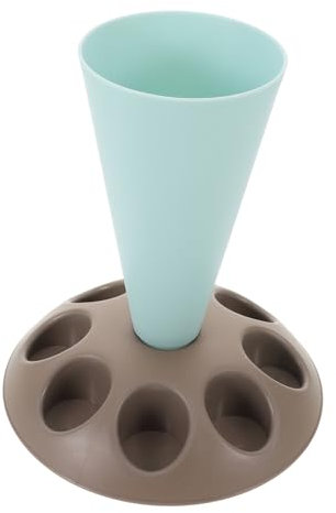 PRETYZOOM Support Poche à Douille Pâtisserie Stable Et Organiseur Multi-Fentes pour Sacs à Glaçage Rangement Pratique pour Outils De Décoration De Gâteaux Support Plastique Résistant pour ES