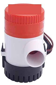 Bomba de vacío Mini bomba de agua de sentina eléctrica for barcos con interruptor de flotador regla de Kayak 12V24v Sencillo pero poderoso(350GPH 12V)