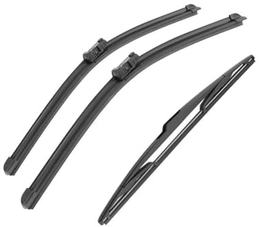 Balai D'Essuie Pour Peugeot Pour 208 2012 2013 2014 2015 2016 2017 26 + 16 + 14 Essuie-glace Avant Arrière Pare-brise Accessoires Fenêtre 3 Pièces Essuie-glaces Voiture