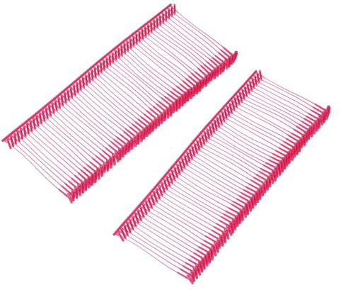 QUARKZMAN 1000pcs Accessoires D'étiquetage Standard de Prix, 35mm Attache d'étiquette de Vêtements de Pistolet en Plastique, pour Magazin, Boutique, Vêtements, Sac, Artisanat, Rouge Rose