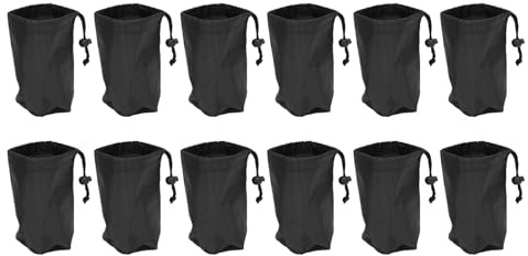 Jectse Douchés à Occlusion Hydroponique de 12pcs, Tissu Oxford 210D, Boucles Réglables, Lavables et Réutilisables pour Les Pots de Maçon à Bouche Large, Lumière de Contrôle avec