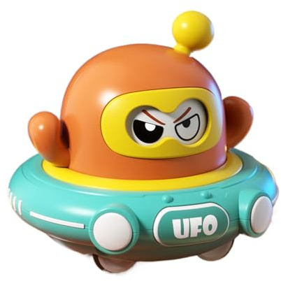 Genérico Juguetes De Platillo Volante De Retroceso,Platillo Volante Rebotante con Diseño Espacial para Niños - Juegos Educativos para Niños y Niñas Preescolares para Interior y Exterior