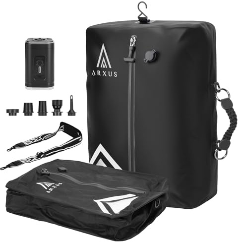 Arxus Vakuumbeutel für Kleidung Reise Packing Cubes Compression Organizer | IP67 Wasserdicht Vakuum Platzsparer mit Abnehmbare Schultergurt für Trolley Rucksack Koffer Organizer