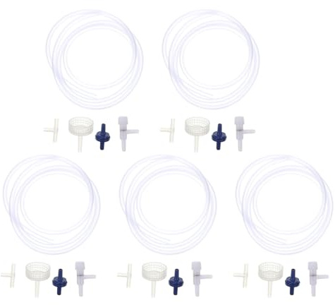 CIYODO 5Er-Set Teiliges DIY Artemia Eier Brine Shrimp Inkubator Set Robuster Kunststoff Shrimp Ei Aufzuchtbehälter Geräuschloses Aquarium Lebendfutter Zuchtgerät Einfach zu Reinigen