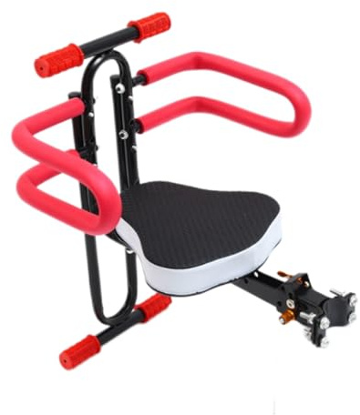Grtheenumb Sièges Avant de vélo pour Enfant | Selle de vélo pour Enfant, poignée sécurité, siège Avant Pliable, Chaise bébé à dégagement Rapide, Accessoires