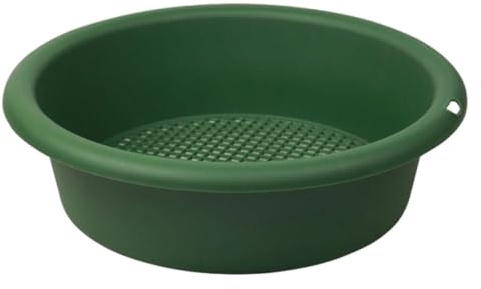 TTETTZ Setaccio Rotondo per Terriccio da Giardino, Portatile, Facile da Usare, Setaccio per Terriccio, Strumento da Giardinaggio per Pietre, Filtraggio, Terr, Verde