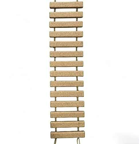 Multi-functional Diy Cat Climbing Ladder & Bridge, Easy To Install Climbing Rope Ladder, Cat Wall Furniture with Sisal Rope, for Kitten Hammock Pet Toys, for Indoor/outdoor Cats