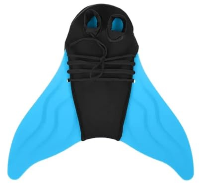 Schwimmflossen Training Meerjungfrau Schwimmflosse Fuß Tauchen Füße Schwanz Monoflosse(Blue,Adult)