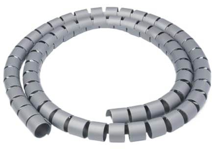 Tubo avvolgicavo a spirale, Avvolgicavo flessibile a spirale multicolore 8-42 mm 1 m 5 m(Gray,28 mm)
