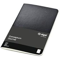 Sigel Conceptum Notizheft A6 liniert schwarz 64 Seiten | CO865, edler schwarzer Softcover-Einband, aus nachhaltigem Papier