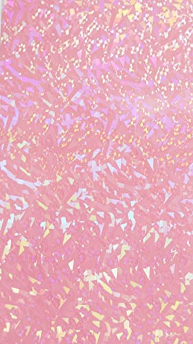 Wachsverzierfolien kristall Anzahl 1 Stück, Größe 155 x 90 mm, Farbe Rosa