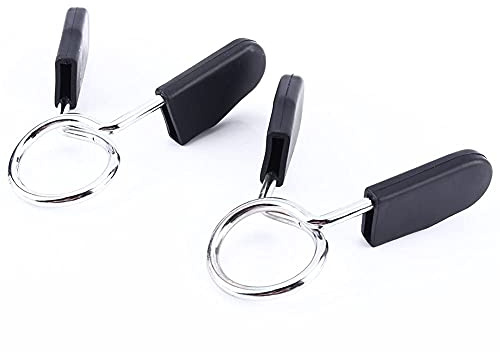 Alomejor Fitness Spring Collars 2 Pcs 25mm Barbell Spring Collar Clips Gym Weight Bar Dumbbell Lock Clamp Olympic Bar Quick Release Collar Clips for Weightlifting Training Exercise