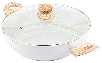 Faitout En Aluminium Forgé Avec Couvercle Kitchencook 28 Cm Stone_ft28tfi