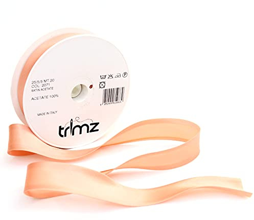 Inastri COL-2071 Schrägband, Satin-Acetat, rose gold, 25mm x 20m