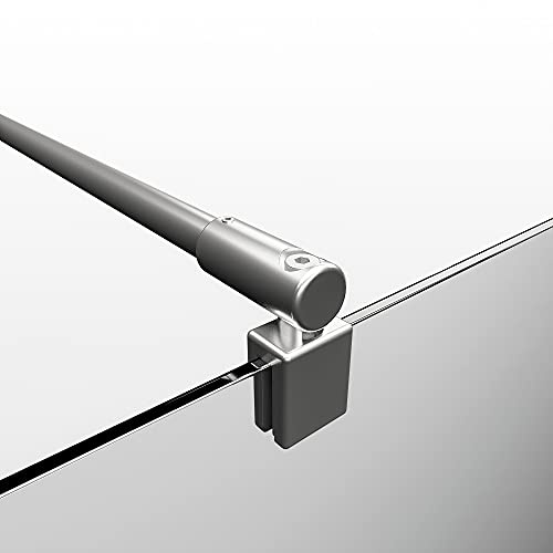Schulte barre stabilisation 122 cm laiton chromée pour douche verre 5/8mm