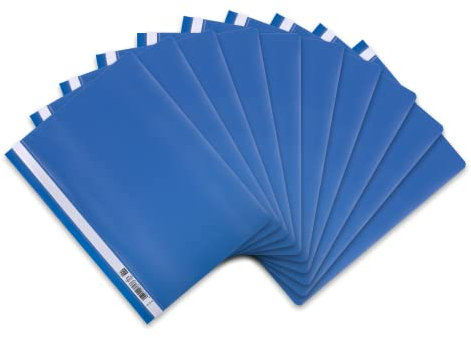 Oxford Schnellhefter A4, aus Kunststoff, blau, 10 Stück