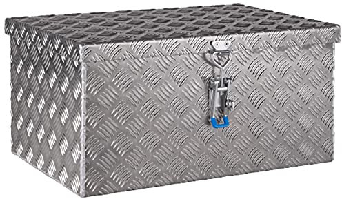 Dachbox Staukasten Staubox Werkzeugkasten Truckbox aus Aluminium Riffelblech B 600 x H 300 x T 400 mm Made in Germany mit Stahlseilen LKW Expeditionsfahrzeug Wohnmobil ohne Befestigungsmaterial