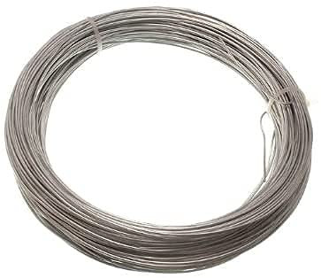 Floralcraft Galvanised Steel Garden Wire - 1.6mm x 30 Meter, Heavy Duty Rust Free Garden Wire Coil Plant Twist Ties Trellis for Climbing Plants Support