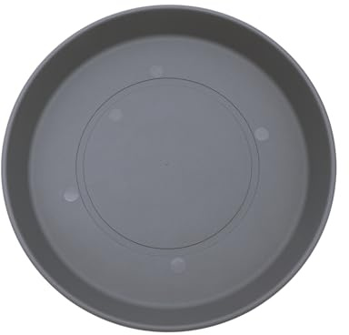 The HC Companies Soucoupe pour Pot de Fleurs en Plastique, Gris Chaud, 53,3 cm