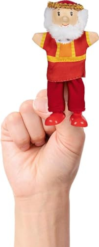 Goki - Pupazzo da dito con gambe, re, multicolore (51527)