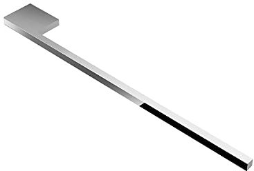 kalb | Handtuchhalter Slim für Waschtisch, Chrom, Aluminium, Länge: 400mm, Höhe: 8mm, Tiefe: 50mm