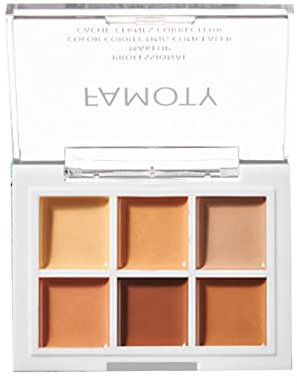 WishesMar Palette Correttori 6 Colori Concealer Crema Camouflage Make Up Trucco Palette Adatto per Uso Professionale e Quotidiano #C