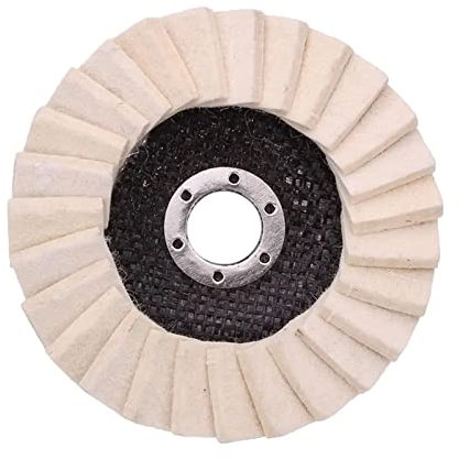 CruSio Discos de Aleta 130Mm Acero Inoxidable Lana Fieltro Aleta Disco de Rueda de Pulido Amoladora Angular Almohadillas de Pulido para Vidrio Médico Mármol Grano Disco de Aleta
