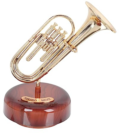 MUCKLILY Musikbox Aus Kunststoff Dekoration Für Schreibtisch Büro Instrument Schmuck Kleine Musikbox Für Zuhause
