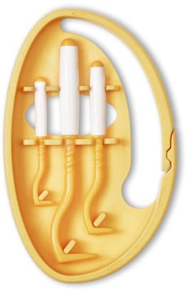 Tick Twister® ClipBox mit 3 Zeckenhaken – Entfernt Zecken bei Hunden, Katzen, Pferden und Menschen – Original (Orange)