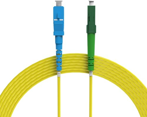 nexinex - 60m Câble Fibre Optique LC/APC vers SC/UPC | Simplex Monomode OS2 FTTH Câble Fibre Optique