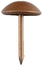 Hrlace Antike Polsternägel Messing Vintage Möbel Nägel 11 * 17/11 * 14mm Reißnägel Bronze Polsterung Nägel Thumb Tack Stud Set Sofa Schuh Tür Dekorative Nägel für Holzmöbel Rote Bronze 1# 50 Stück