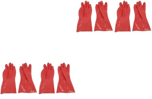 AUTSUPPL 2pairs Potato Gloves Vegetable Fruit Tools Peelers Gloves Cooking Kitchen Gadget Rosy for Food Prep Random Color