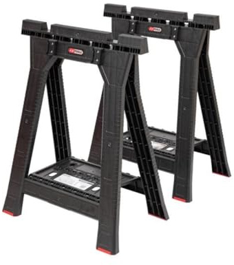 KS Tools - 850.0390F - treteaux pliant pour caisse SCM - treteaux pour etabli - traiteau pliable