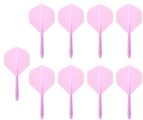 HERZONE Dart skaft och flights från en bit dartpiltillbehör 2BA (lila)