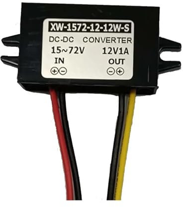 15V-72V to 12V 1.5/5A 60W 18W DC DC Voltage Converter Step Down Volt Buck Regulator Transformer Power Supply for Cars Solar(DC 15V-72V to 12V1A)