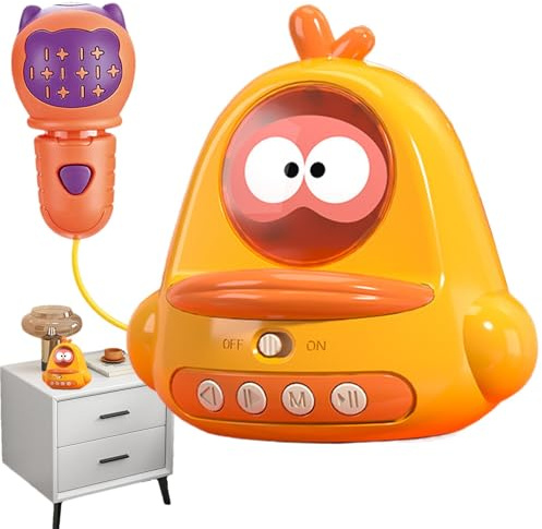 Générique Mikrofon Spielzeug für Karaoke-Mikrofon – Tragbares Mikrofon für Karaoke-Spielzeug in Kükenform – Mikrofon, Karaoke-Spielzeug, tragbar, für Kinder