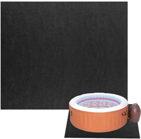 Spa Matte für aufblasbare Badewanne, Spa-Matte für den Außenbereich | Filzmatte 70 x 90 Zoll für Spa mit PVC-Boden, Bodenmatte, rutschfeste Grillmatte faltbar multifunktional für
