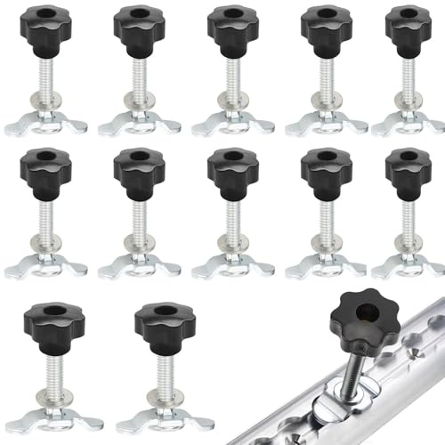 Spetsbst 12 Stück Airlineschiene Fitting M8x60mm, Airlineschiene Zubehör | laden 500kg / daN, Airline Fitting Fixierungsbereich 0-50 mm (60MM)