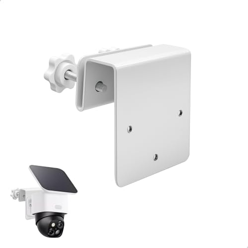 Soporte para Cámara de Vigilancia Exterior, Soporte Cámara para Modelos S330 S340, Montaje sin Taladrar en Canalón, Cámara Vigilancia Exterior Color Blanco