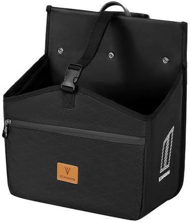 Aumotop Sacoches de Vélo Multifonctions étanches pour Vélo de Route, VTT, Rangement Bagages, Coffre, Support Arrière pour Déplacements et Tourisme, Nylon Noir 21 L