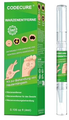 Warzenentfernungsstift – geeignet für alle Hauttypen, Sanfte Formel für Körper und Hände 4ML