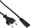 InLine 16654X Netzkabel, Netzstecker auf Euro 8 C7 Stecker, 0,5m