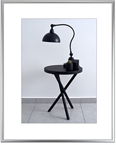 myposterframe Bilderrahmen Ariel 25 x 31 cm Aluminium 31 x 25 cm Silber Matt mit Kunstglas klar 1 mm
