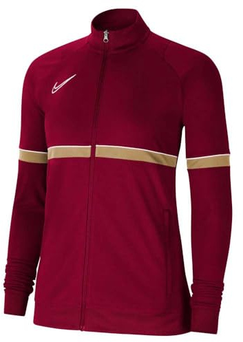Nike Academy 21 Track - Giacca da donna, Donna, CV2677-677, Rosso/bianco/oro jersey/bianco, S