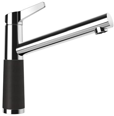 Schock Küchenarmatur SC-510 Onyx Niederdruck Armatur CRISTADUR mit Festauslauf und Standard Norm-Anschlüssen