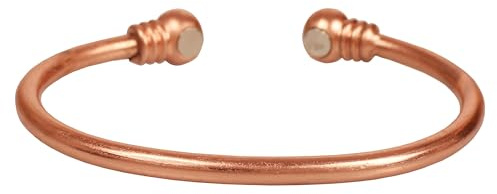 Touchstone - Pulsera de cobre curativa india hecha a mano para mujeres y hombres, brazalete de joyería para yoga, chakras, meditación y mantras., Cobre, desconocido