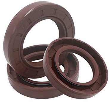 2 Stück Doppel-Lippenabdeckung Fluor TC Wellendichtring mit Garter Spring, Schaftdurchmesser 15mm, Außendurchmesser 24mm, Länge 7mm Skelett Öldichtung, FKM 15x24x7mm