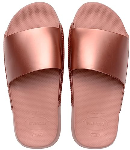 Havaianas Slide Classic Metallic, Slides Unisex - Adulto, Rosa (Crocus Rose), 41/42 EU