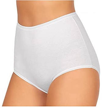 JADEA CULOTTA Donna, Offerta 6 Pezzi, Slip Donna in Cotone, Slip Donna Vita Alta 05 (6 Pezzi-Bianco, 10)